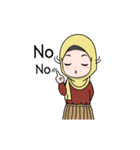 Lovely Hijab Girl Animation（個別スタンプ：2）