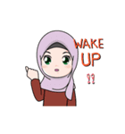 Lovely Hijab Girl Animation（個別スタンプ：3）