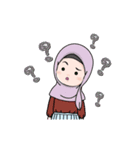 Lovely Hijab Girl Animation（個別スタンプ：10）