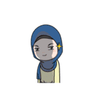 Lovely Hijab Girl Animation（個別スタンプ：16）