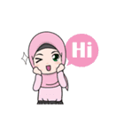 Lovely Hijab Girl Animation（個別スタンプ：23）