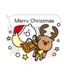 ♥ふきだしクマさん♥クリスマスお正月編（個別スタンプ：4）