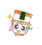 HI！ My name is Masaru. Love Sushi. ^_^（個別スタンプ：19）