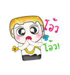 Hello！ my name is Tamura.^__^（個別スタンプ：4）