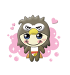 Gu Gu Eagle (LOVE)（個別スタンプ：1）