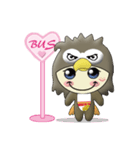 Gu Gu Eagle (LOVE)（個別スタンプ：4）