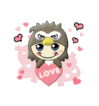 Gu Gu Eagle (LOVE)（個別スタンプ：7）