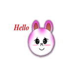 Rabbit pink（個別スタンプ：2）