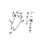 敬語の猫ちゃん4（個別スタンプ：4）