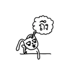 drowsy rabbit（個別スタンプ：24）