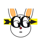 Glasses the rabbit（個別スタンプ：40）