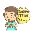 Jaret Si Jam Karet（個別スタンプ：7）