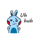 Blue Lazy Rabbit（個別スタンプ：11）