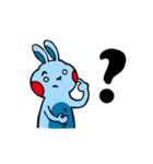 Blue Lazy Rabbit（個別スタンプ：23）