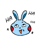 Blue Lazy Rabbit（個別スタンプ：28）