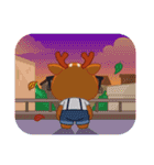 Dear Hipster Deer (Eng)（個別スタンプ：8）