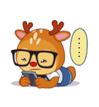 Dear Hipster Deer (Eng)（個別スタンプ：22）