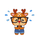 Dear Hipster Deer (Eng)（個別スタンプ：31）