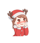 Cute Xmas Girl（個別スタンプ：3）