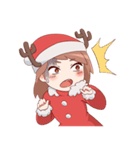 Cute Xmas Girl（個別スタンプ：5）