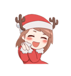 Cute Xmas Girl（個別スタンプ：6）