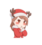 Cute Xmas Girl（個別スタンプ：7）