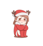 Cute Xmas Girl（個別スタンプ：9）