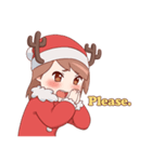 Cute Xmas Girl（個別スタンプ：15）