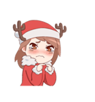 Cute Xmas Girl（個別スタンプ：17）