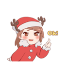 Cute Xmas Girl（個別スタンプ：18）