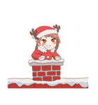 Cute Xmas Girl（個別スタンプ：22）