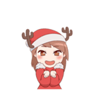 Cute Xmas Girl（個別スタンプ：24）