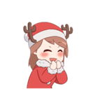 Cute Xmas Girl（個別スタンプ：26）