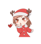 Cute Xmas Girl（個別スタンプ：29）