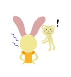 Angel Bunny ＆ Mini Bear（個別スタンプ：38）