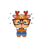 Dear Hipster Deer - Animated（個別スタンプ：11）