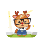 Dear Hipster Deer - Animated（個別スタンプ：17）