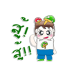 Mr. Makoto. Love mushroom.^__^（個別スタンプ：19）