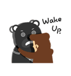 victory bear and monkey(English)（個別スタンプ：10）