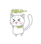 りぼんねこ リアクションスタンプ（個別スタンプ：5）