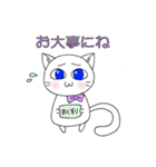 りぼんねこ リアクションスタンプ（個別スタンプ：27）