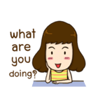 What are you doing？ (EN)（個別スタンプ：1）