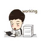 What are you doing？ (EN)（個別スタンプ：8）