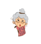 Nekima grandma (nenek kita bersama)（個別スタンプ：12）