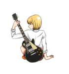 エレキギター女子R1（個別スタンプ：5）
