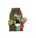 Bear ＆ the girl with superpower（個別スタンプ：9）