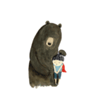 Bear ＆ the girl with superpower（個別スタンプ：12）