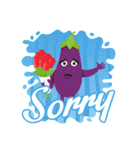 The Eggplant: Emoji Stickers by EmojiOne（個別スタンプ：13）