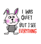 Bunny, I did it my way.(English version)（個別スタンプ：5）