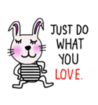 Bunny, I did it my way.(English version)（個別スタンプ：11）